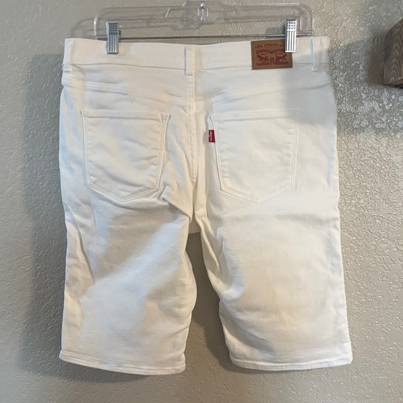 Womens White Denim Shorts - Picture 4 of 4